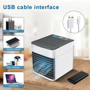 Mini Ar Condicionado Portátil Cooler Umidificador Climatizador Luz Led